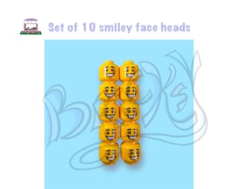 Set of 10 Smiley Face figurine heads | Gift | Decoration | OOTD | Expression of the day | Facial Expressions