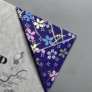 Marcapáginas de esquina de papel Chiyogami de primera calidad / Regalo perfecto para cualquier amante de los libros / Cada diseño es único / Papel de algodón duradero para un uso prolongado