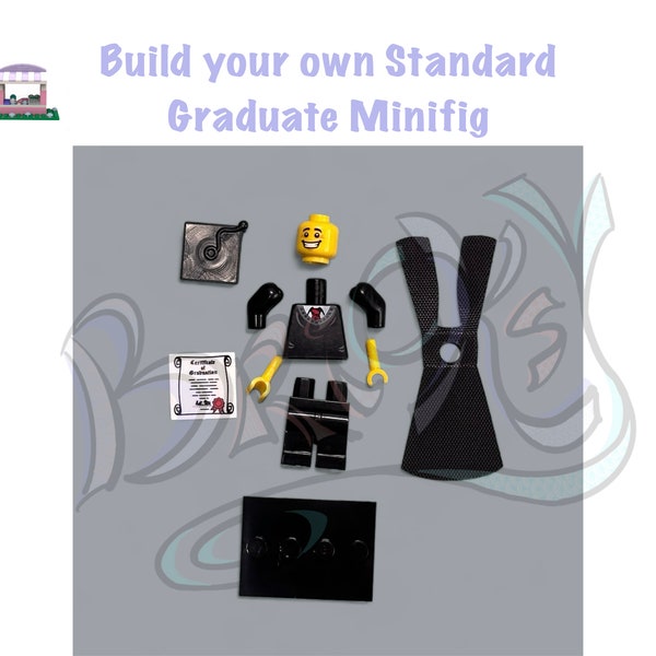 Graduate Custom Minifigure | Gift | Decoration | mini figure | masters | bachelors | party