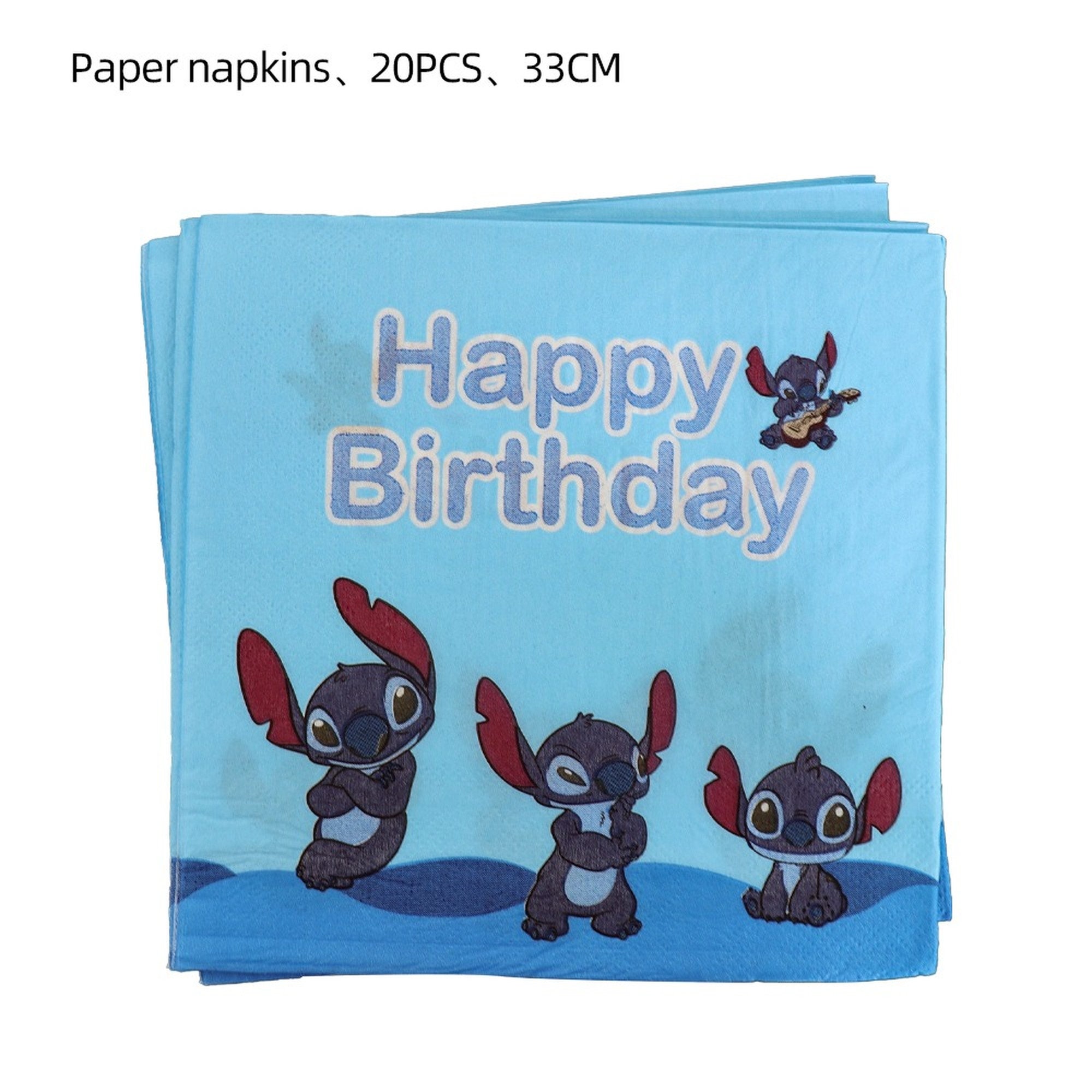 Lilo & Stitch Birthday Party Decor Disposable Tableware Customizable  Background Balloons Set Baby Shower Party Supplies