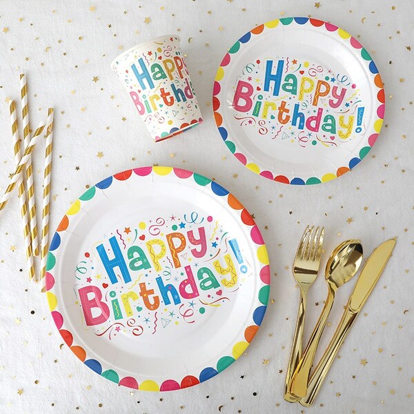 Happy Birthday Plate Etsy