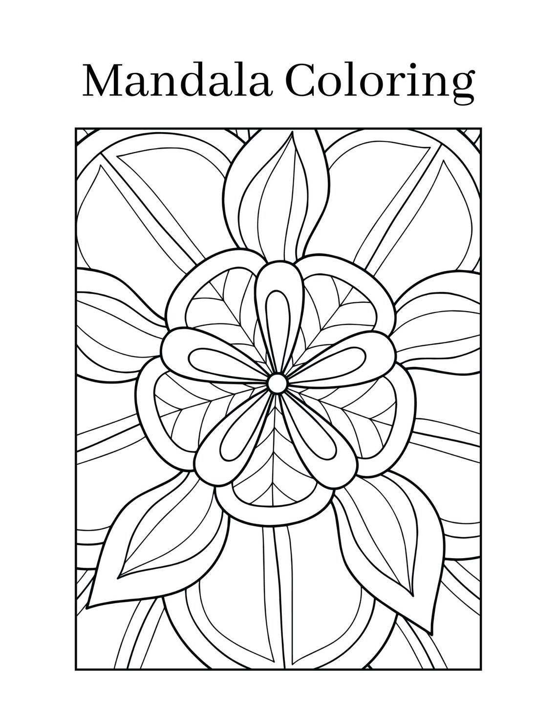 Printable Mandala Coloring Sheets - Etsy