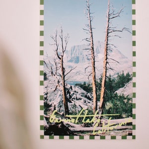 Sierra Nevadas POSTCARD Photographie de montagne. Sentier John Muir / Lac Garnet