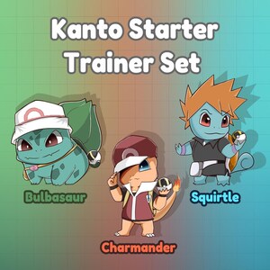 PKMN- Starter Protag Gen 1 Set