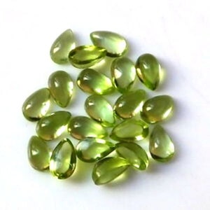 AAA+ Natürlicher Peridot Cabochon Edelstein lose 3x5mm, 4x6mm,5x7mm,6x9mm