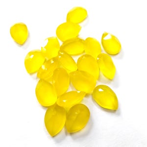 Amazing Yellow Chalcedony Pear Faceted Cut Loose Gemstone Jewelry Size 5X7, 6X9, 7X9, 8X10, 10X14, 12X16, 13X18, 15X20MM