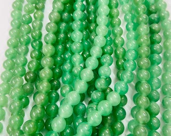 Chrysocolla Gemstone Beads, 15" Strand, Round Shape, AAA Quality