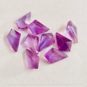 Natural Amethyst Kite Gemstone: Faceted Cut Calibrated Loose Stone
