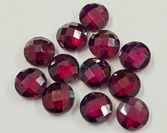 Natural Garnet Round Briolette Cut Loose Calibrated Gemstone 3,4,5,6,7,8,9,10,12,13,14,15,16,17,18,19,20MM