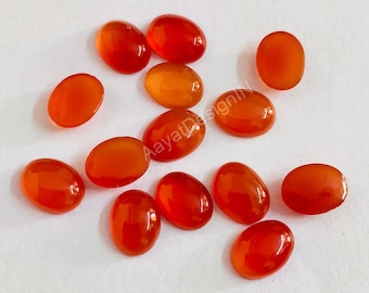 AAA Roter Onyx Oval Cabochon, kalibrierter loser Edelstein