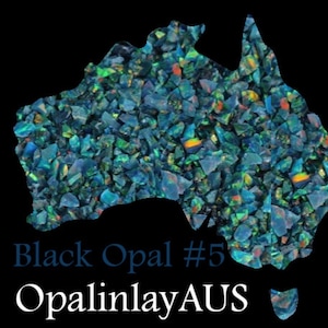 Black Opal #5 / Crushed Opal   /Black Opal / Inlay Opal / Jewellery Making / Woodwork Inlay / Ring Inlay / Resin Art / Knife Making