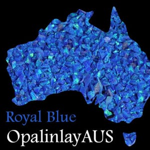 Royal Blue Crushed Opal: Synthetic Inlay for Jewelry & Resin Art