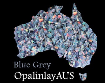 Blue Grey / Crushed Opal / Blue Opal / Grey Opal / Inlay Opal / Jewellery Making / Woodwork Inlay / Ring Inlay / Resin Art / Synthetic Opal