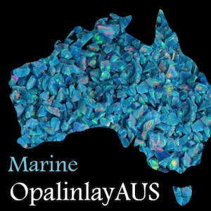 Marine / Crushed Opal / Blue Opal / Inlay Material / Jewellery Making / Woodwork Inlay / Ring Inlay / Resin Art / Synthetic Opal /