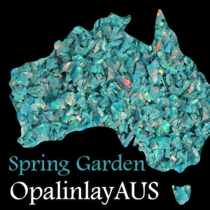 Spring Garden / Crushed Opal / Blue Opal / Inlay Opal / Jewellery Making / Woodwork Inlay / Ring Making / Resin Art / Knife Making/Synthetic
