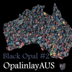 Black Opal #2 / Crushed Opal / Black Opal / Inlay Opal / Jewellery Making / Woodwork Inlay / Ring Inlay / Resin Art / Knife Making/Synthetic