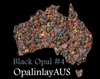 Black Opal #4 / Crushed Opal   /Black Opal / Inlay Opal / Jewellery Making / Woodwork Inlay / Ring Inlay / Resin Art / Knife Making