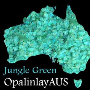 Jungle Green / Crushed Opal / Green Opal / Inlay Opal / Jewellery Making / Woodwork Inlay / Ring Inlay / Resin Art / Synthetic Opal