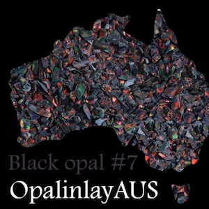 Black Opal #7 / Crushed Opal  /  Black Opal / Inlay Opal / Jewellery Making / Woodwork Inlay / Ring Inlay / Resin Art / Synthetic Opal