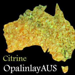 Citrine / Crushed Opal / Yellow Opal / Inlay Opal / Jewellery Making / Woodwork Inlay / Ring Inlay / Resin Art /Synthetic Opal
