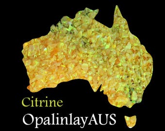 Citrine Crushed Opal: Yellow Opal Inlay for Jewelry & Resin Art