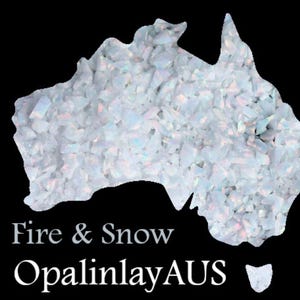 Fire & Snow / Crushed Opal / White Opal / Inlay Opal / Jewellery Making / Woodwork Inlay / Ring Inlay / Resin Art / Synthetic Opal