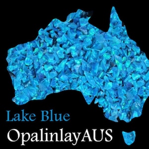 Lake Blue Crushed Opal: Jewelry Inlay, Resin Art Supplies