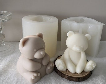 Bear Candle Mold,Teddy Bear Candle Mold,Silicone Candle Mold,Animal Mold,Scented Candle Mold,Handmade Candle Mold,Aromatherapy Mold,Wax Mold