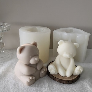 Bear Candle Mold,Teddy Bear Candle Mold,Silicone Candle Mold,Animal Mold,Scented Candle Mold,Handmade Candle Mold,Aromatherapy Mold,Wax Mold