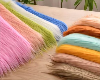 Long Pile Fabric,Fursuit Material,Minky Fabric,Upholstery Fabric,Solid Fabric,Sofa Fabric,Faux Fur Fabric,Plush Fabric,Fabric By 25*45cm