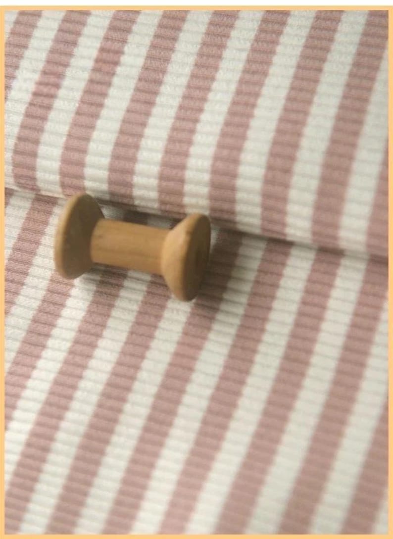 Randigt stickat tyg, stretchtyg, mjukt tyg, sofftyg, stickat tyg, randigt tyg, klänningstyg, tyg på 1/2 yard, klädtyg bild 4