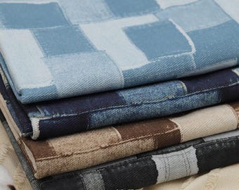 Patchwork Denim Fabric,Washed Denim Fabric,Bag Fabric,Jacket Fabric,Denim Fabric,Jean Fabric,Clothes Fabric,Dress Fabric,Fabric By The Yard