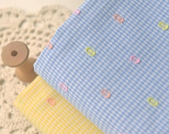 Clip Dot Gingham Fabric,Gingham Fabric,Quilting Fabric,Dress Fabric,Soft Fabric,Sewing Fabric,DIY Fabric,Curtain Fabric,Fabric By 1/2 Yard