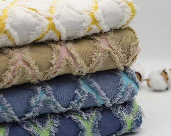 Plaid Denim Fabric,Washed Denim Fabric,Bag Fabric,Jacket Fabric,Denim Fabric,Jean Fabric,Clothes Fabric,Dress Fabric,Fabric By 1/2 Yard