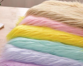 Long Pile Fabric,Fursuit Material,Minky Fabric,Upholstery Fabric,Solid Fabric,Sofa Fabric,Faux Fur Fabric,Plush Fabric,Fabric By 1/2 Yard