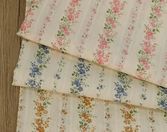 Floral Cotton Fabric,Floral Fabric,Dress Fabric,Cotton Fabric,Soft Fabric,Curtain Fabric,Striped Fabric,Fabric By 1/2 Meter