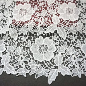 Tela de encaje floral para bordar, encaje floral, encaje bordado, tela de encaje, tela para vestidos, tela para bodas, tela para coser, tela por 1/2 yarda