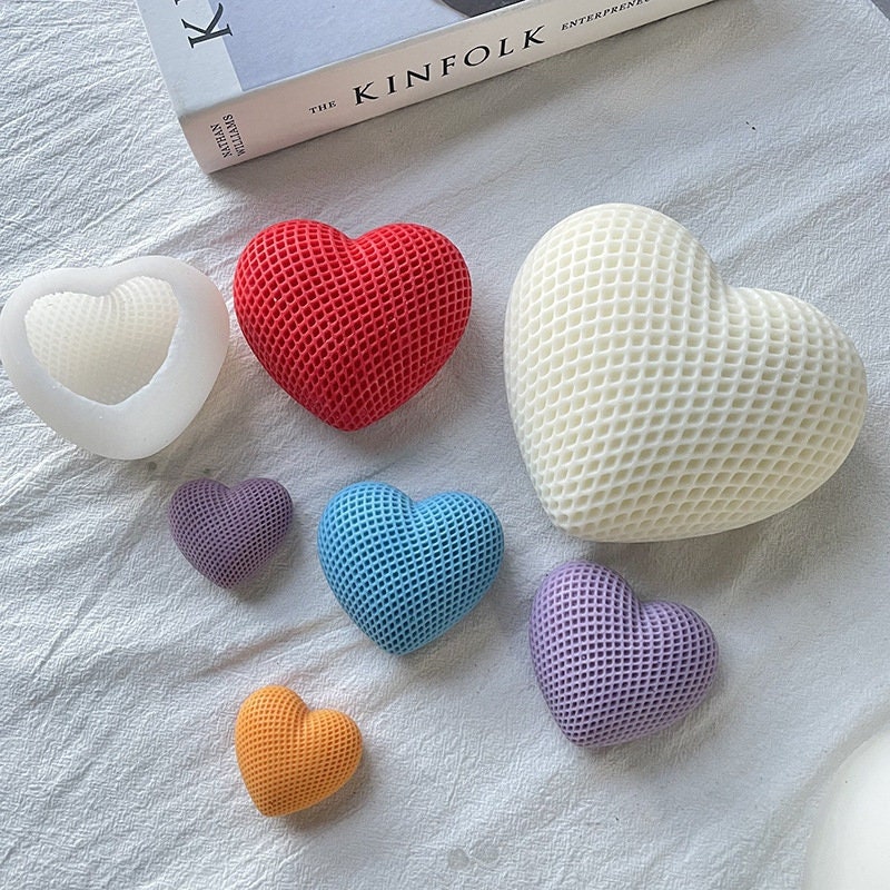 Heart Shape Soap Mold Candle Mould Silicone Melt and Pour Craft
