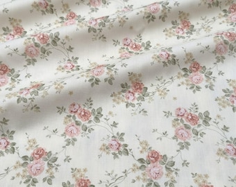 Flower Cotton Fabric,Plain Fabric,Floral Fabric,Quilting Fabric,Cotton Fabric,Printed Fabric,Dress Fabric,Soft Fabric,Fabric By 1/2 Yard