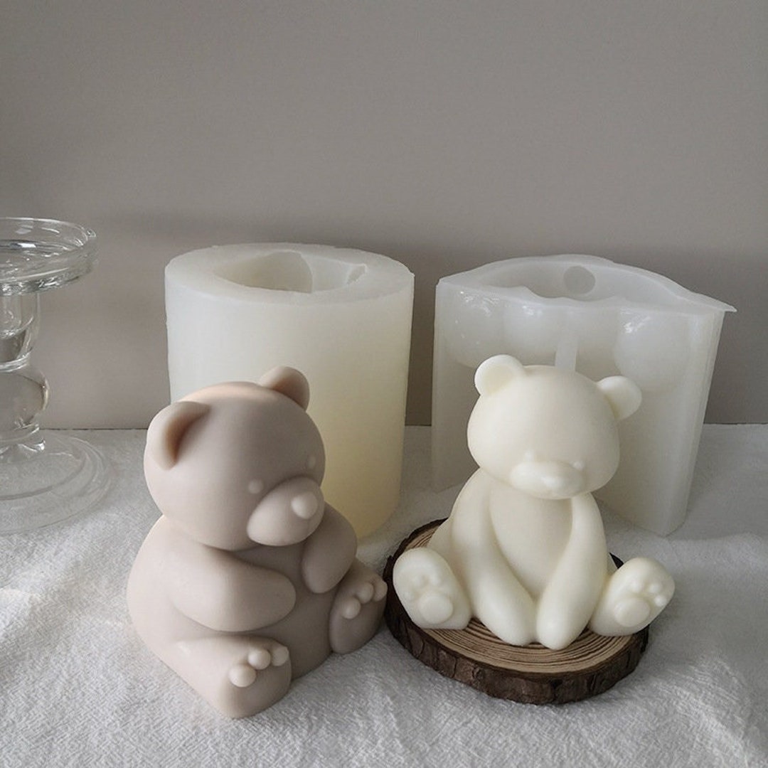 3 Pcs 3d Bear Resin Molds Durable Epoxy Casting Mold
