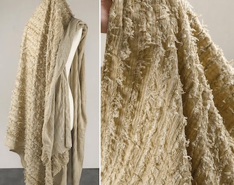 Jacquard Fabric,Ragged Fabric,Fringed Fabric,Vintage Fabric,Gown Fabric,Clothes Fabric,Dress Fabric,Curtain Fabric,Fabric By The 1/2 Yard