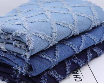 Tela vaquera a cuadros, tela vaquera lavada, tela para bolsos, tela para chaquetas, tela vaquera, tela vaquera, tela para ropa, tela para vestidos, tela por 1/2 yarda