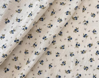 Tessuto jacquard floreale in lino e cotone, tessuto floreale, tessuto jacquard, tessuto per cucito, tessuto per abiti, tessuto morbido, tessuto per abbigliamento, tessuto venduto a mezzo metro