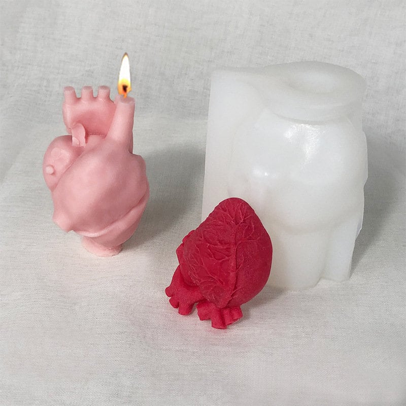 Bite Size Human Heart Candy Molds H157