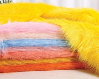 Long Pile Fabric,Fursuit Material,Minky Fabric,Upholstery Fabric,Solid Fabric,Sofa Fabric,Faux Fur Fabric,Plush Fabric,Fabric By 1/2 Yard