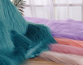 Long Pile Fabric,Fursuit Material,Minky Fabric,Upholstery Fabric,Solid Fabric,Sofa Fabric,Faux Fur Fabric,Plush Fabric,Fabric By 1/2 Yard