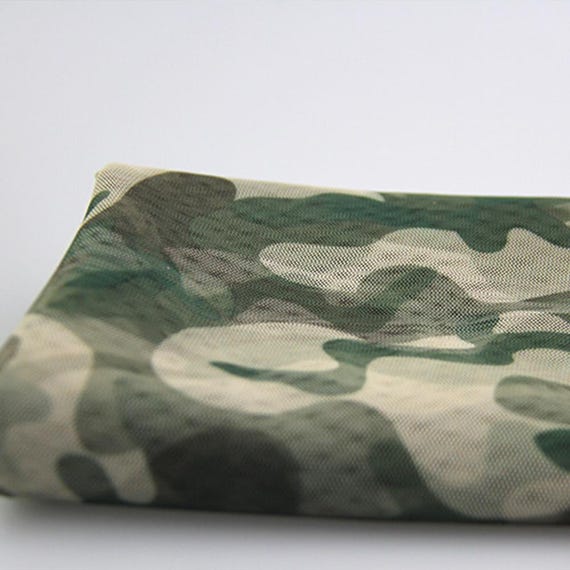 Camo Mesh Fabric,Mesh Fabric,Printed Fabric,Breathable Fabric,Soft Fabric,Camouflage Fabric,Clothes Fabric,Fabric By 1/2 Yard