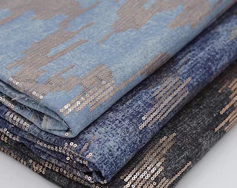 Sequin Denim Fabric,Washed Denim Fabric,Bag Fabric,Jacket Fabric,Denim Fabric,Jean Fabric,Clothes Fabric,Dress Fabric,Fabric By The Yard