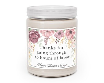 Mothers Day Candle 100% Soy Candle Made in USA Mom Gift