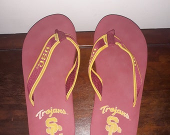 New authentic USC Trojan sandle/shower shoes Rubber Shower Shoes Prison Sandals Slippers Flip Flops Size  main image 4